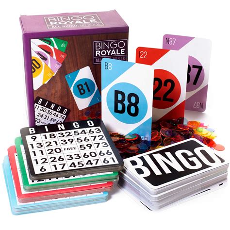 Bingo Royale Bundle Complete Bingo Game Set With 1000 Chips 100