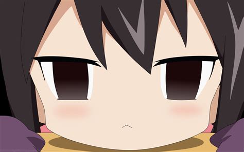 Brunettes Chibi Brown Eyes Blush Anime A Channel Anime Girls Faces