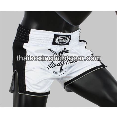 Nouveau Short De Boxe Thai Fairtex Slim Cut Bs 1707 Blanc Tarifs