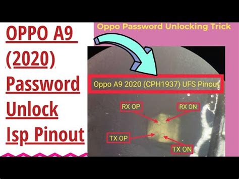 Oppo A9 2020 CPH 1937 Password Unlock UFS Chip With Isp Pinout Method