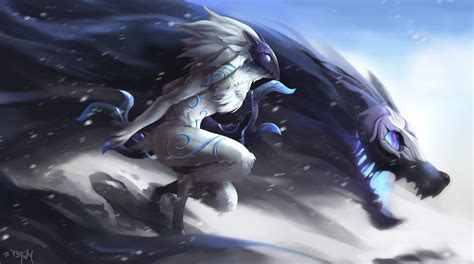 Wallpaper 3500x1950 Px Kindred League Of Legends 3500x1950