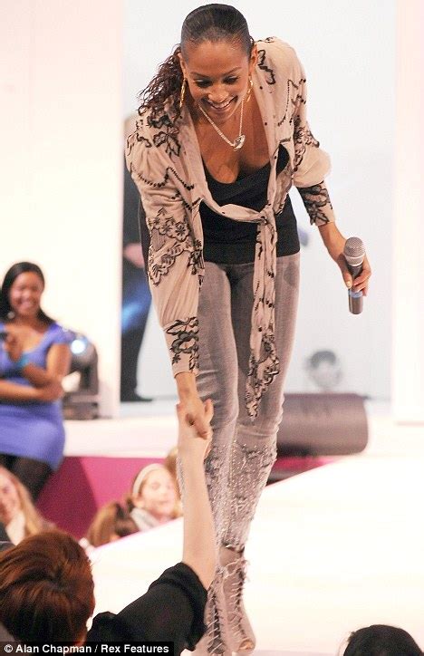 Alesha Dixon Flashes Her Cleavage At Britains Next Top Model Live
