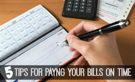 5 Tips For Paying Your Bills On Time Inspiration For Moms
