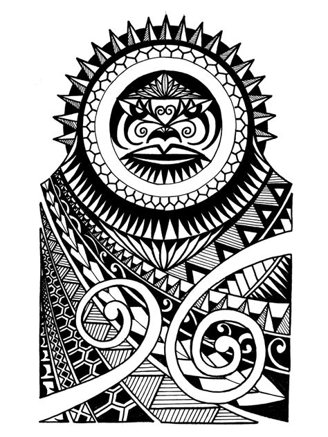 Thehound Ofulster Polynesian Half Sleeve Tattoo Design