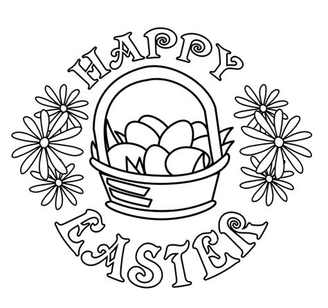 14 Easter Clip Art Black And White Preview Happy Easter Clip