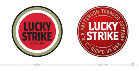 Lucky Strike Logo Vorher Und Nachher Design Tagebuch