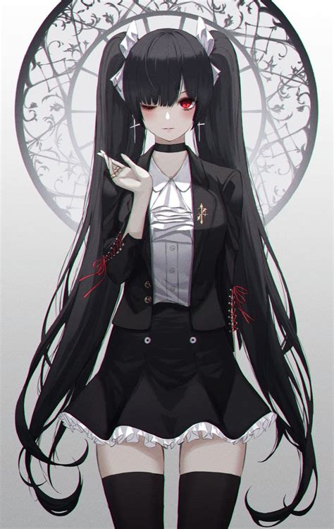 Gothic Anime Girl Dark Anime Girl Chica Gato Neko Anime Anime Girl