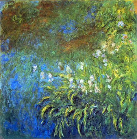 Iris At The Sea Rose Pond Claude Monet 1914 1917 Edgar Degas Oil