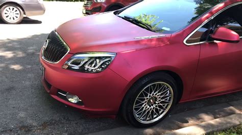 Buick Verano Liquid Wrapped In Carbon Red Buick Excelle Gt Youtube