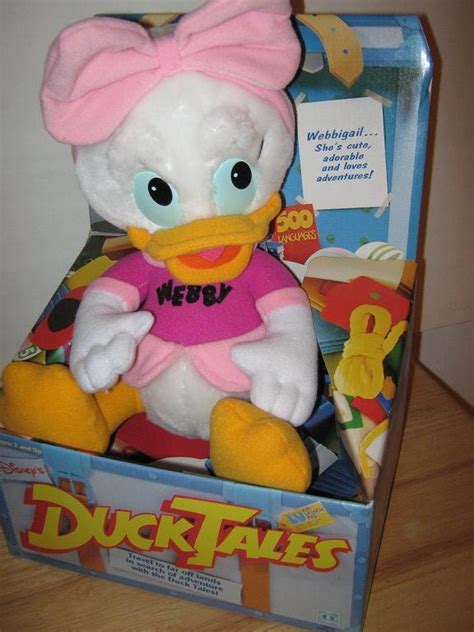 Vintage Duck Tales Plush Webby Doll Nib By Hasbro