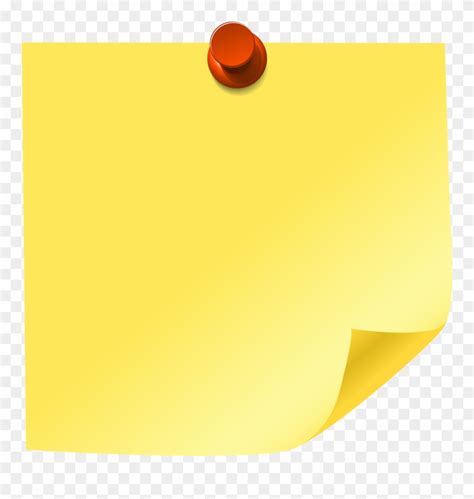 Download Yellow Sticky Note Png Clip Art Yellow Note Png Transparent