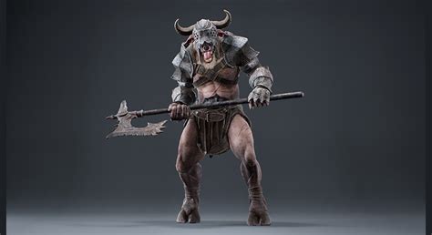 Armored Minotaur In Characters Ue Marketplace