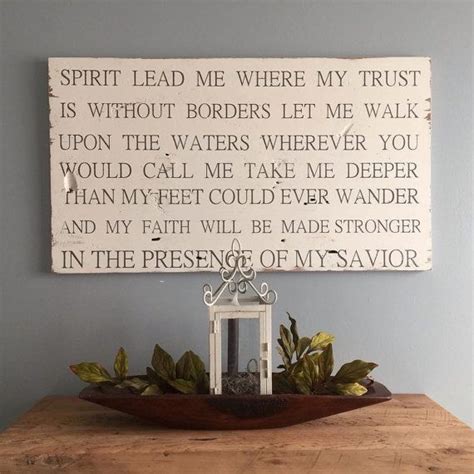 Ready To Ship Spirit Lead Me Where My Trusts Are Without Borders