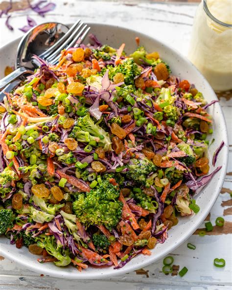 Delicious Raw Broccoli Slaw To Eat Clean Clean Food Crush