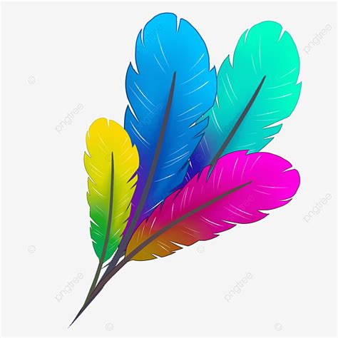 Colorful Feather Clipart Png Images Colorful Feather Illustration