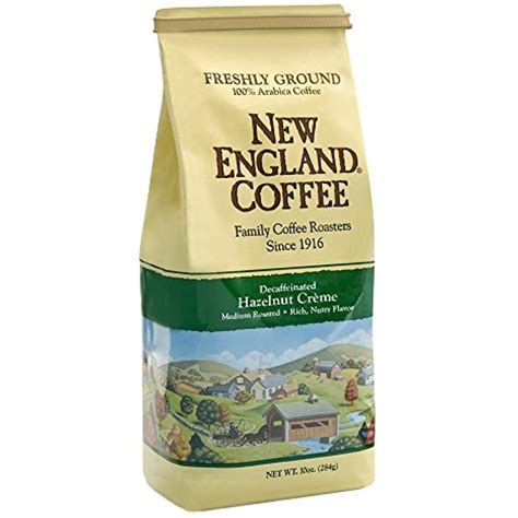 New England Coffee Hazelnut Creme Decaffeinated 10 Ounce 2 Pack