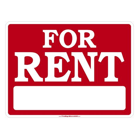 For Rent Sign 1 The Sign Store Nm