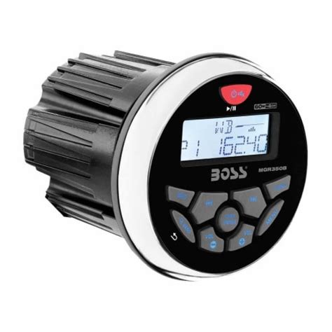 Boss Audio Mckgb350b6 Gauge Radio And 2 Dual Cone 65 180 Watt Marine