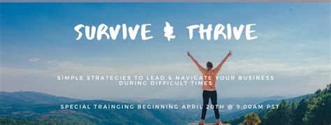 Survive And Thrive Simple Strategies To Lead And Navigate Your Business During Difficult Times