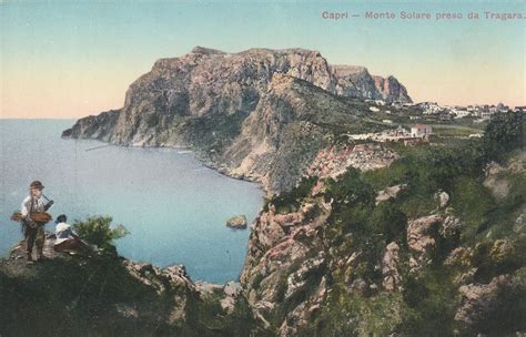 Antique Capri postcard, Italy postcard, topographical postcard, unused postcard, vintage ...