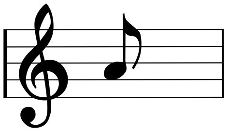 Treble Clef And Note Transparent Png Stickpng