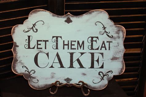 Let Them Eat Cake Sign Tiffany Blue Steampunkwhimsical Photo Prop