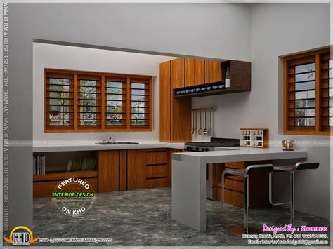 Discover inspiration for your kitchen remodel or upgrade with ideas for the warmest space in most indian homes is the kitchen — literally and figuratively. Modern house elevation with interior renderings - Kerala ...