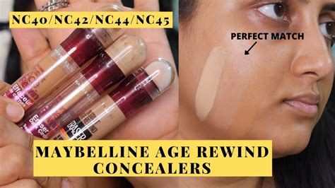 Maybelline Instant Age Rewind Dark Circle Eraser Concealers Swatches