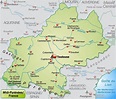 Map of Toulouse region - Toulouse region map (Occitanie - France)