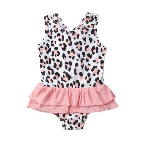 Leopard The Trendy Toddlers Leopard Print Swimsuit Baby Girl