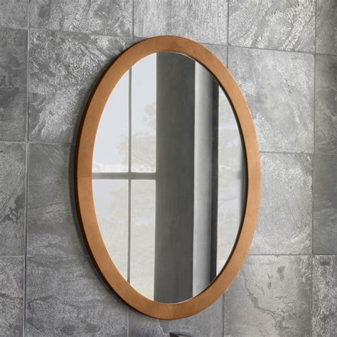 Moen dn6892bn sage bathroom oval tilting mirror, brushed nickel. Oval Wall Mirror | Wayfair