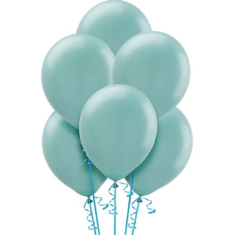 Caribbean Blue Balloons 15ct Party City