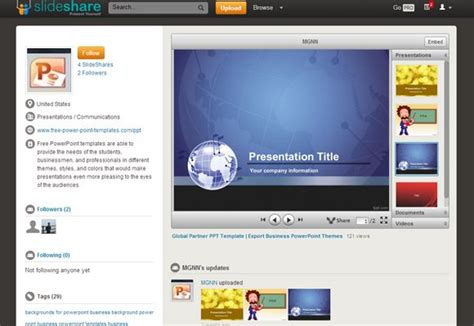Slideshare is a linkedin service for creating and watching free online webinars and courses and for sharing files such as pdf documents. Free Presentation Templates for SlideShare