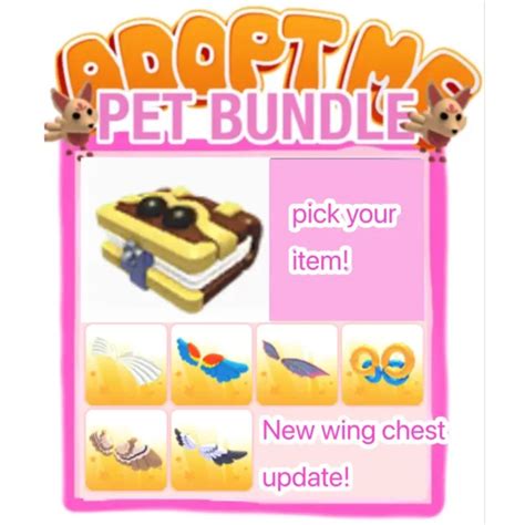 Adopt Me New Wing Chest Update New Pet Grinmoire And All Wings