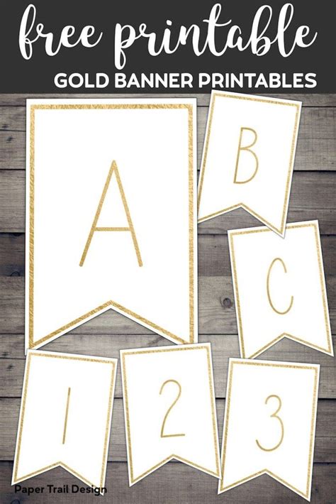 Free Printable Banner Letters Templates Paper Trail Design Free