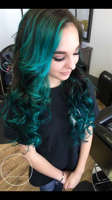 Pin By Christina Moore On Hair Styles And Colors Dark Teal Hair Teal