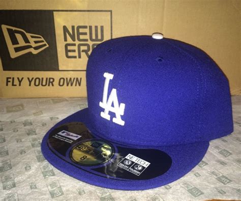 New Era 59fifty La Los Angeles Dodgers Authentic Size 8 Mlb Baseball Cap