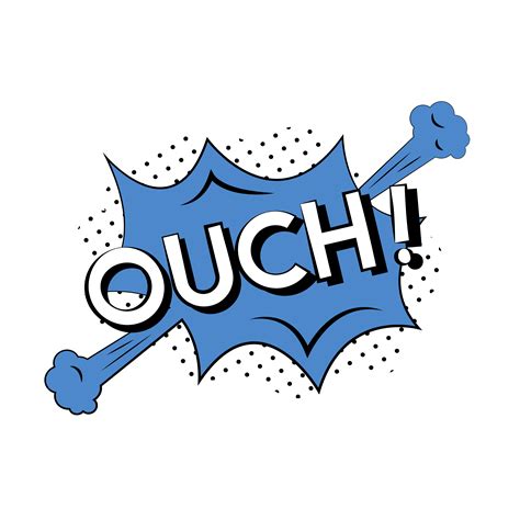 Comic Style Illustration Of The Word Ouch Download Free Vectors