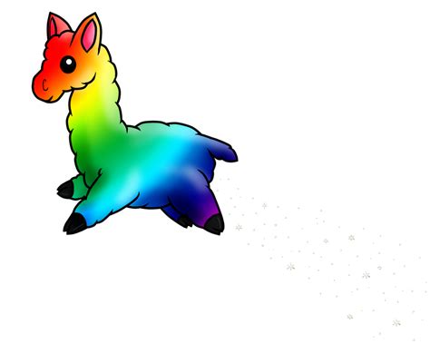 Rainbow Llama By Terrabird7 On Deviantart