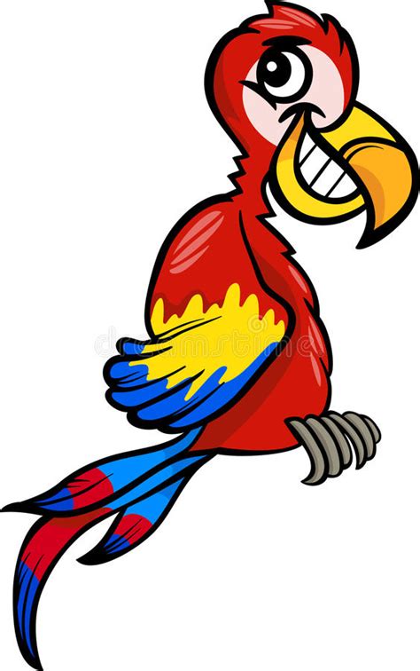 Macaw Clip Art Cartoon Illustration Stock Vector