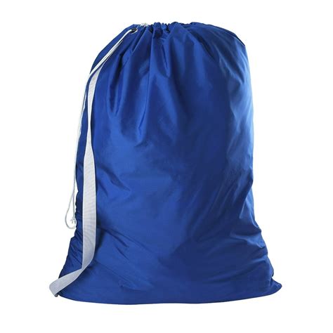 Nylon Laundry Bag With Shoulder Strap Royal Blue 30 X 40