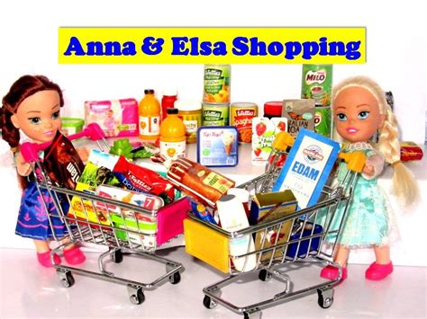 Disney Frozen Elsa And Anna Mini Shopping In The Grocery Kiddie Toys
