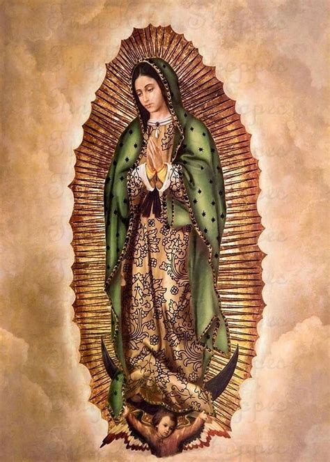 Our Lady Of Guadalupe Mexico 1531 Virgin Mary Art Vintage Art