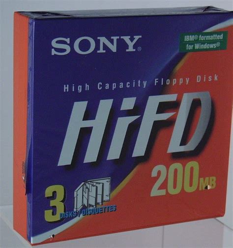 History 1998 Sony Hifd High Capacity Floppy Disk Storagenewsletter