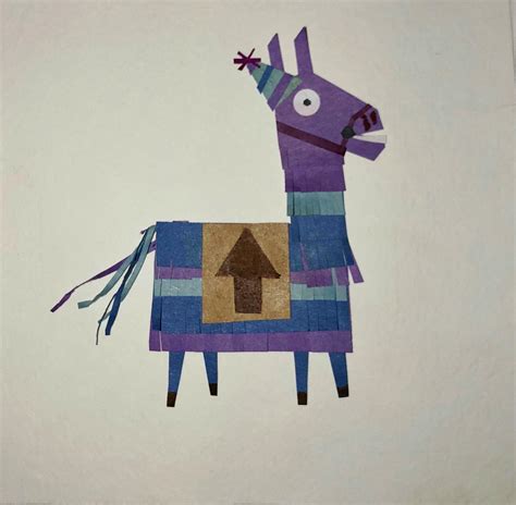 Fortnite Loot Llama Birthday Card Rpapercraft