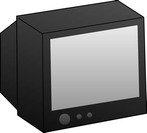 Simple Black Television Clip Art Free Clip Art