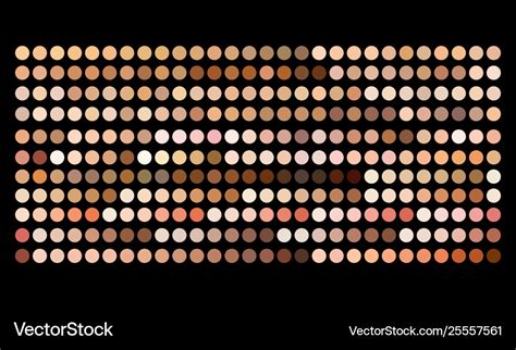 Human Skin Tone Color Palette Swatches Royalty Free Vector