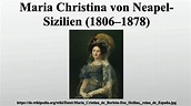 Maria Christina von Neapel-Sizilien (1806–1878) - YouTube