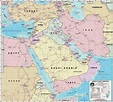 Middle East Political Map - Free Printable Maps