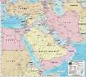 Middle East Political Map - Free Printable Maps